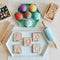 QTOYS - Wooden Geo Shapes Tracing Board